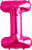 Jumbo Magenta Letter Balloons 34" I