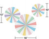 Pastel Paper Fans Theme Party Decoration