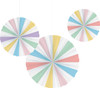 Pastel Paper Fans Party Decor