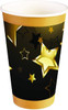 Generic black and gold stars paper cups