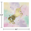 Unicorn Sparkle 16 Ct Luncheon Napkins Foil Stamp 3 Ply