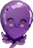 Adorable Purple Octopus Foil Balloon