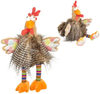 Adorable Long Hair Rooster Stuffed Animal Plush