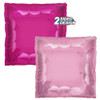 TUFTEX 24" SQUARED FOIL BABY PinK& HOT PinK