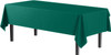 54" x 108" Plastic Table Cover - Dark Green