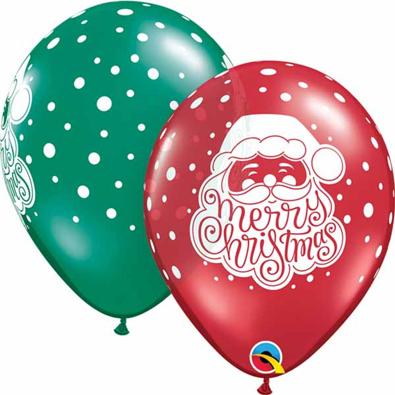 2 Ballons Joyeux Noël Festive Argent – Qualatex