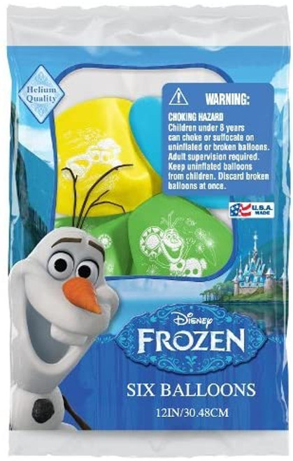 Olaf Birthday Balloons 6 Pack