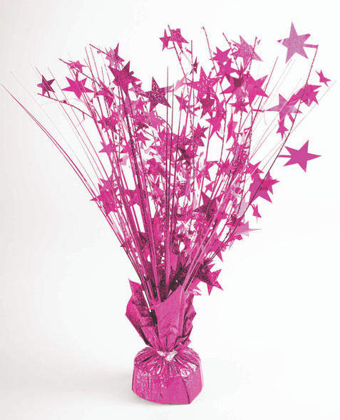 Hot Pink Holographic Stars Balloon Weight