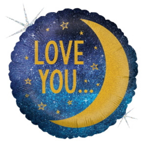 18" Love Stars & Moons Foil Balloon