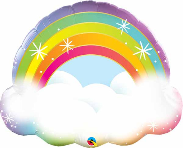 Cloud & Rainbow Foil Balloon