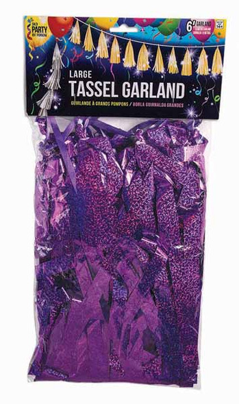 6 feet Purple Tassels for Balloons