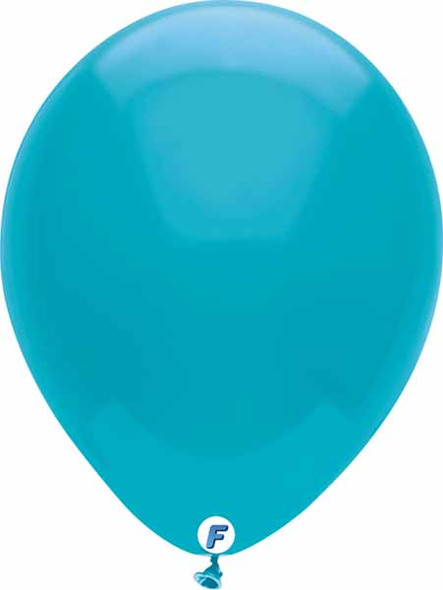 100 Pack Of 12" Turquoise Balloons