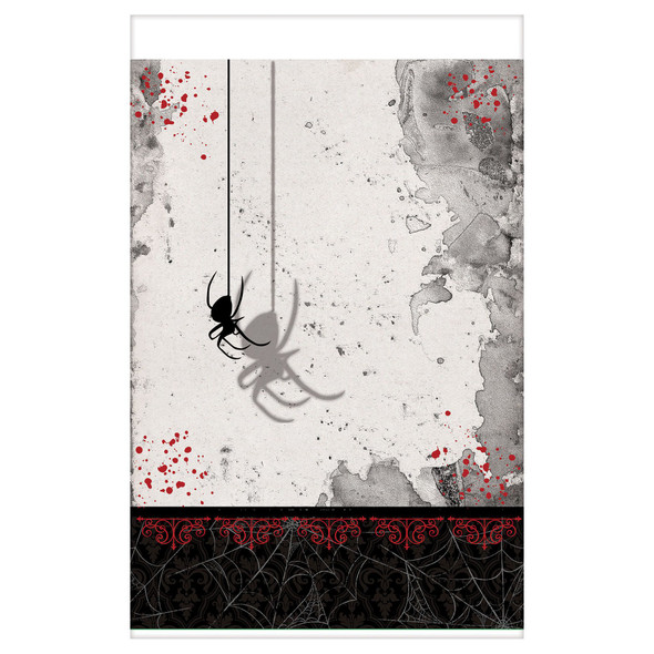 Dark Manor Spider Plastic Party Table Cover