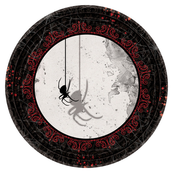 Dark Manor Spider Dinner Party Plates