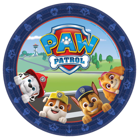 Paw Patrol Birthday Party Dinner Plates 8 Pack