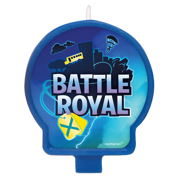 Battle Royal Gaming Birthday Party Cake Candle