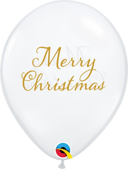 11" Merry Christmas Latex Balloon