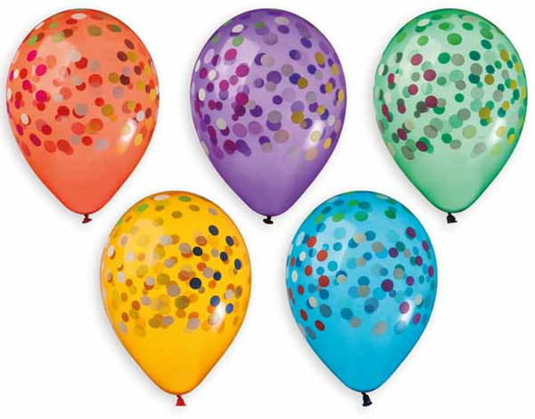 Confetti Polka Dots Assorted Colours Balloons