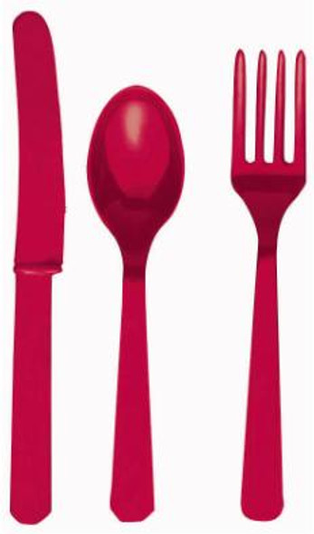 24 pack assorted cutlery