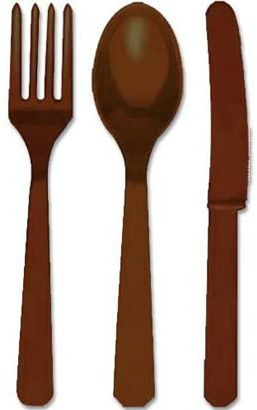 24 pack assorted plastic cutlery