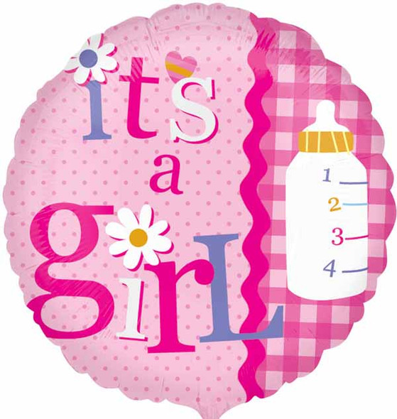 18" Baby Girl Foil Balloon