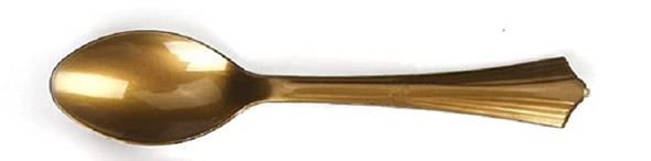 Plastic Spoon Gold