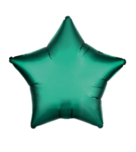 19" Chrome Green Star Shape Foil Mylar Balloon Party Decor