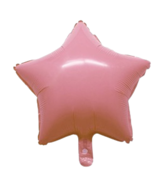 9" Macaron Coral Star Shape Foil Mylar Balloon Party Decor