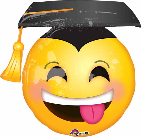 Smiley Graduate Balloon with Cap