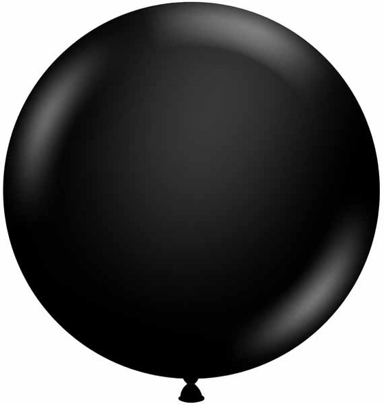 Tuftex 24" Black Latex Balloon Party Decoration