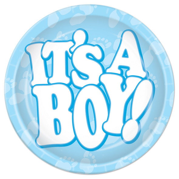 Baby Shower Boy Paper Plates 8pk