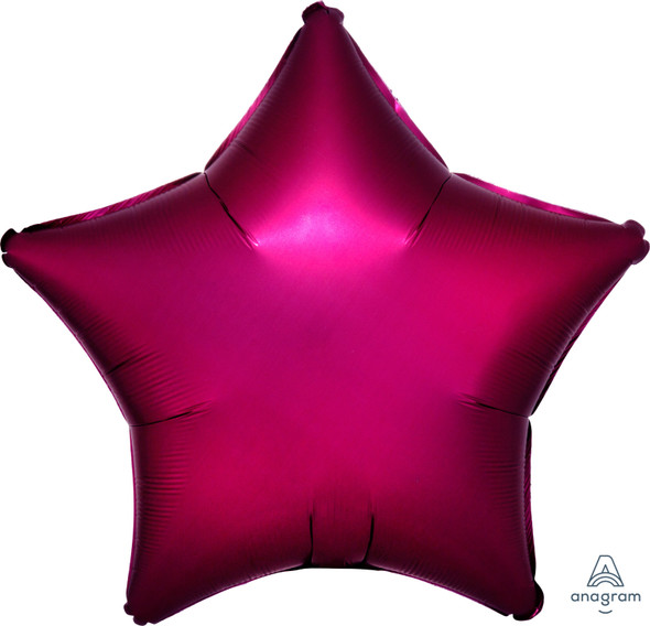 19" Pomegranate Deep Hot Pink Star Balloon