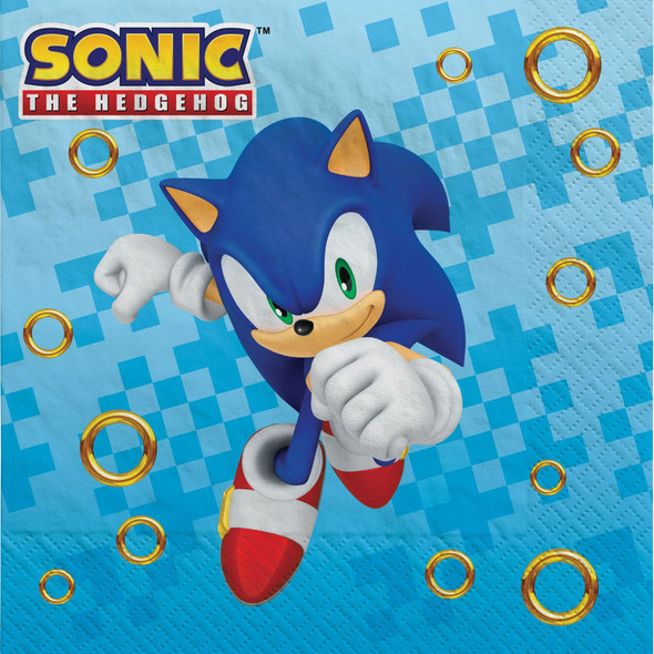 Sonic Theme Lunch Napkins