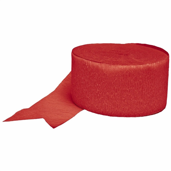 Apple Red Crepe 81' Party Streamer Decoration