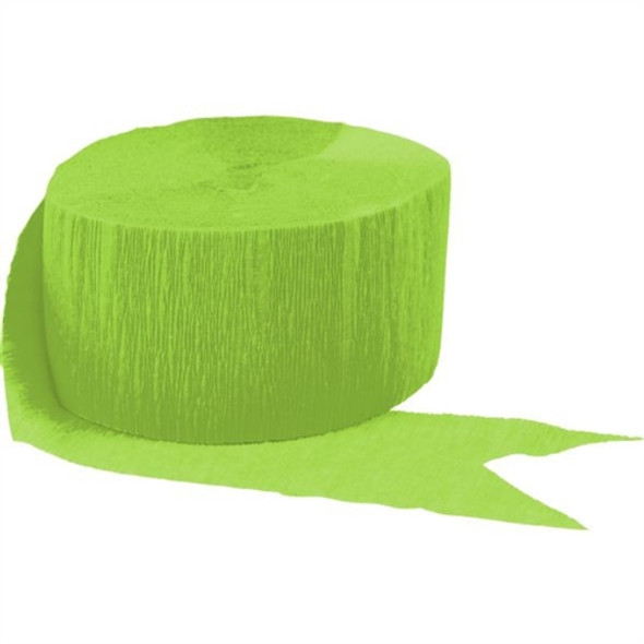 Kiwi Green Crepe 81' Party Streamer Decoration