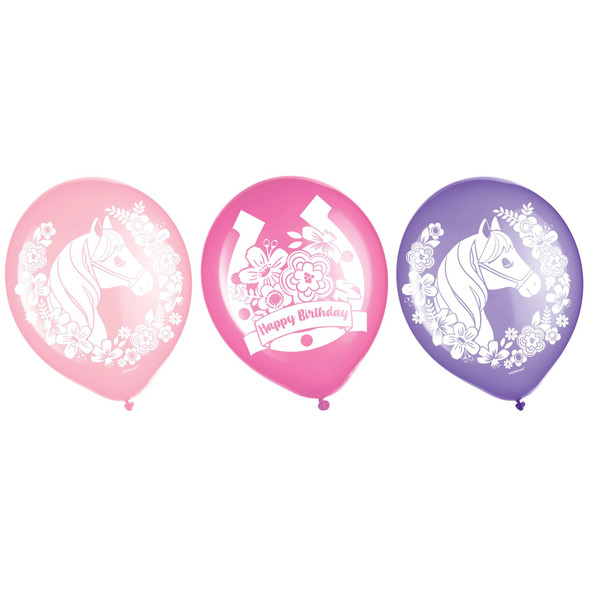 Saddle Up Latex Balloons Pack Of 6