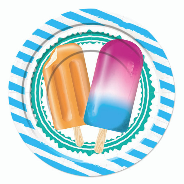 Pool Party Popsicle Plates