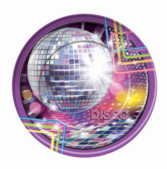 Disco Night Party Dinner Plates