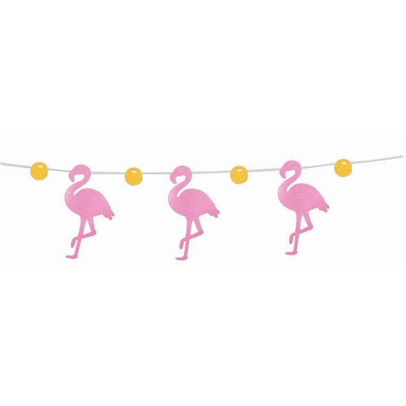 Pink Flamingo Banner Decoration