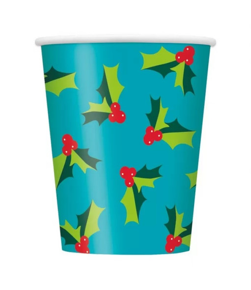 Holly Holiday Paper Cups