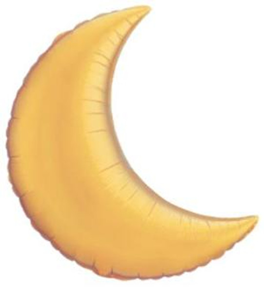 Jumbo Gold Crescent Moon Foil Balloon