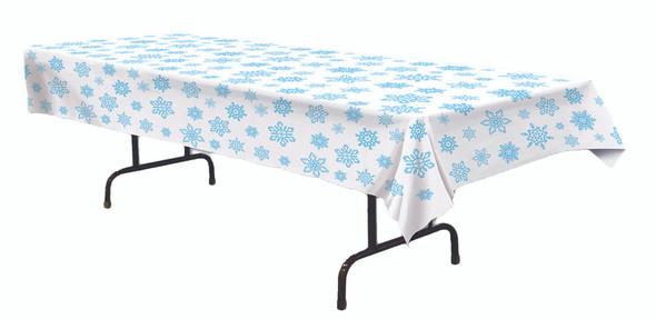 snowflakes plastic tablecover