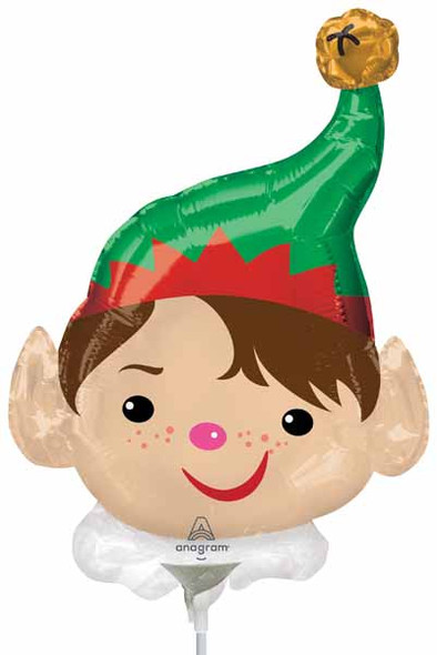 Mini elf head foil balloon