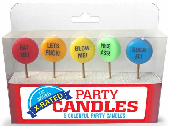 x-rated party candles 5 pack