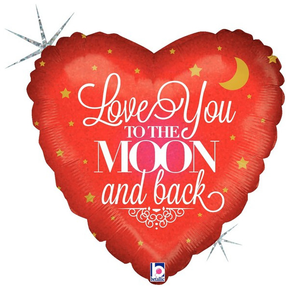 Heart Shape balloon Love you to the Moon and Back