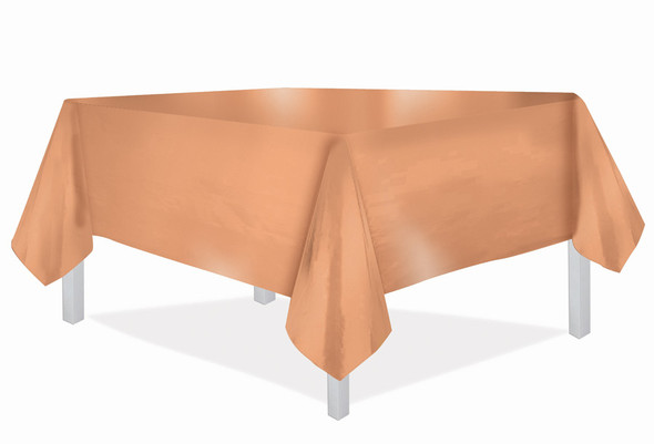 Metallic Super Light Color Rose Gold Table Cover