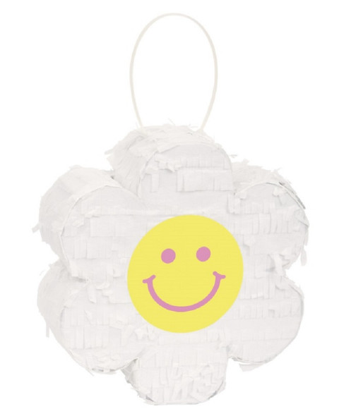 Groovy Birthday Happy Face Daisy Mini Pinata Favor Decoration