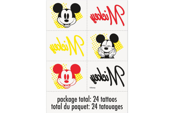 Mickey Mouse Party Favors Tattoos