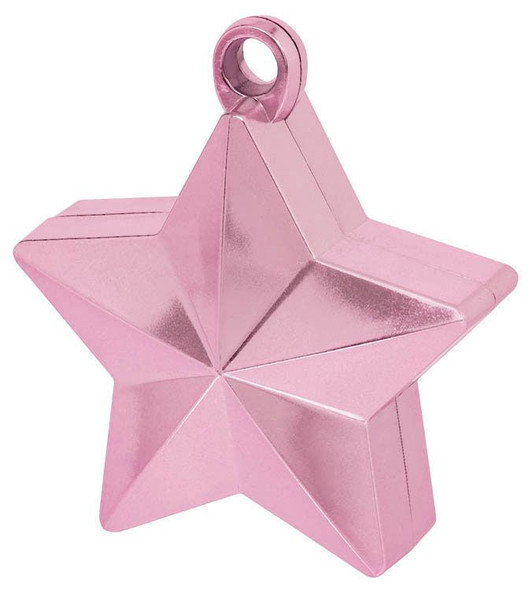 Pink Star Electroplated Balloon Weight