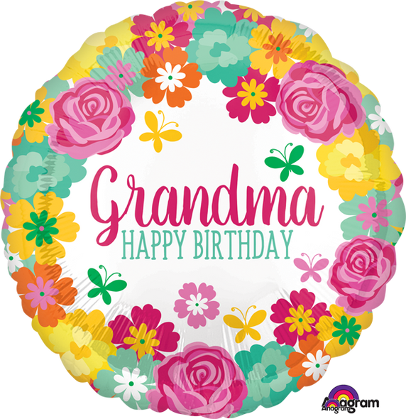 Happy Birthday Grandma! Foil Balloon